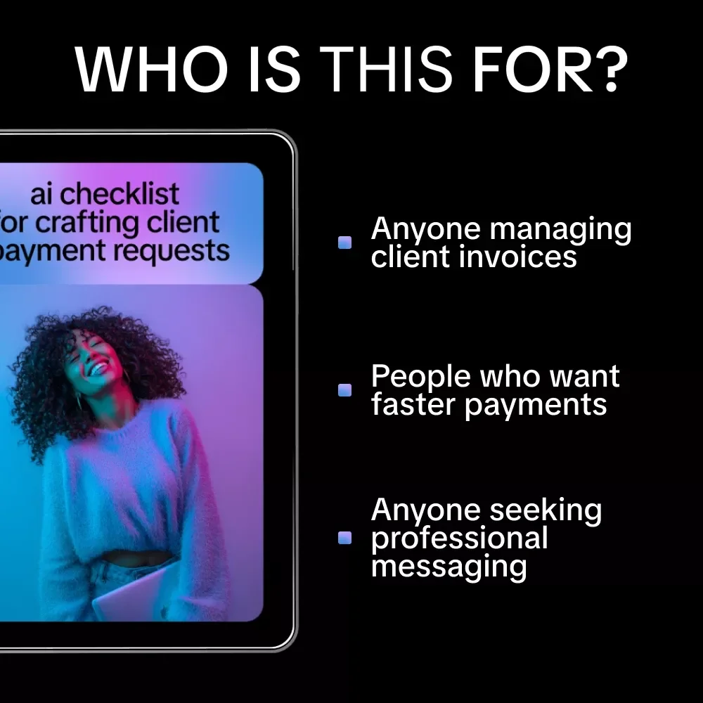 AI Checklist for Crafting Client Payment Requests – Digital Guide & Checklist for AI Help for Crafting Payment Request Messages