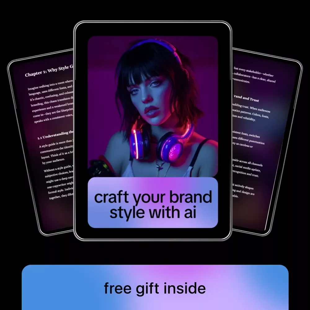 Craft Your Brand Style with AI | How to Build Style Guides with AI eBook for Creators, Coaches & Digital Brands