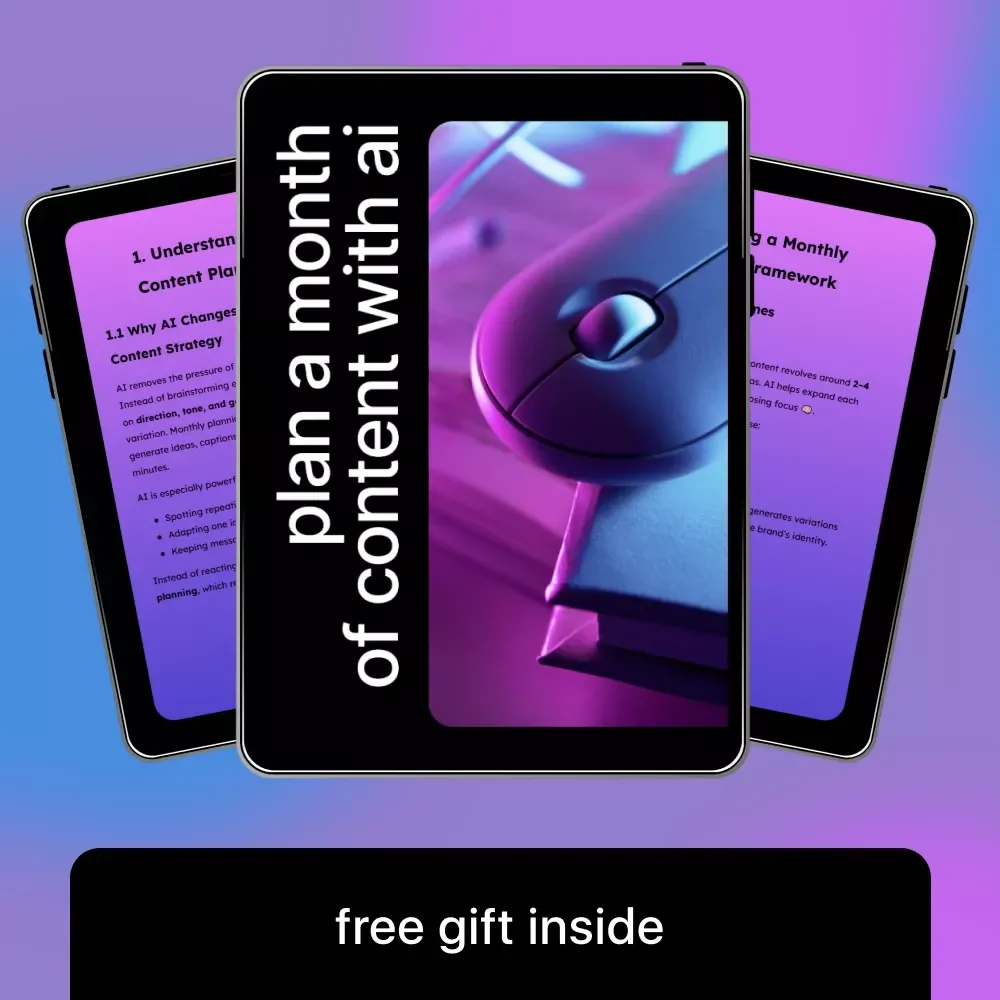 Plan a Month of Content With AI – Simple Guide on how to plan a month of content with ai for Creators, Coaches & Small Businesses