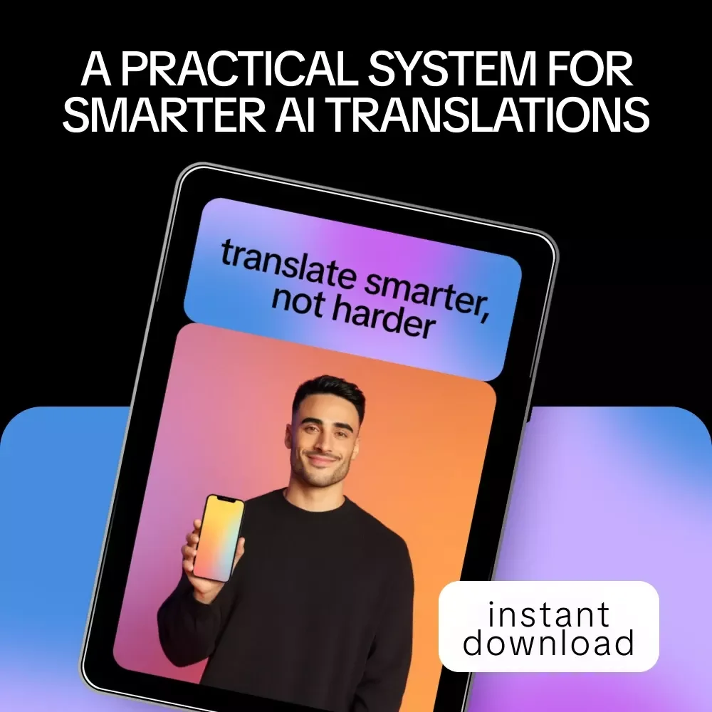 Translate Smarter, Not Harder – AI Translation Guide, Professional Localization Checklist, Digital Download for Global Ecommerce & Business Docs