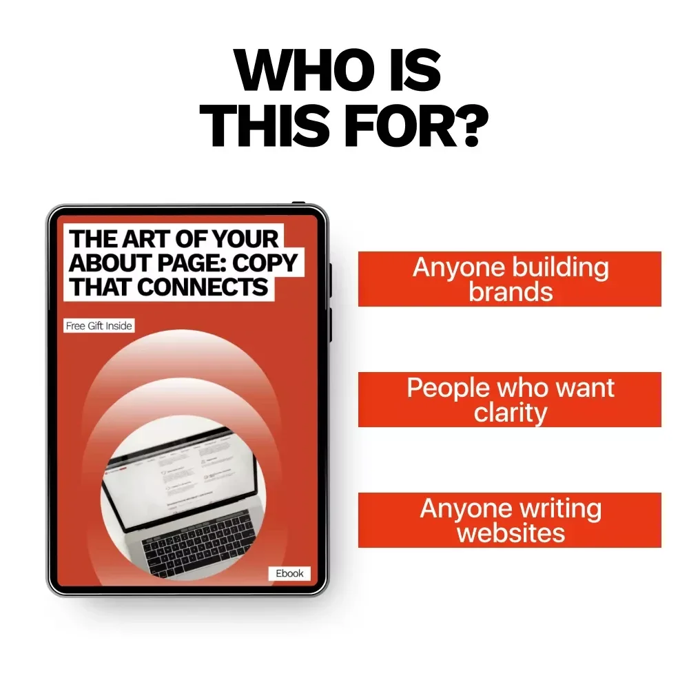 The Art of Your About Page: Copy That Connects | eBook Guide to Copywriting for Your About Page, Brand Storytelling & Voice Development