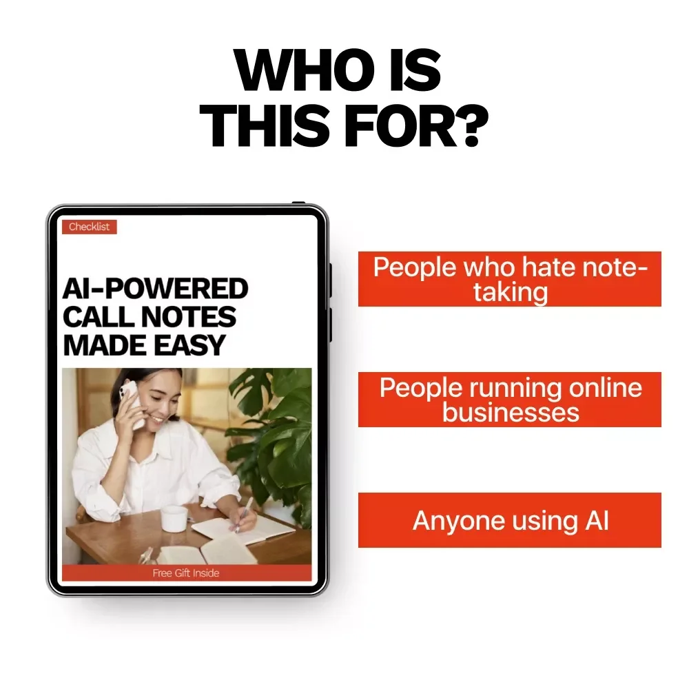 AI-Powered Call Notes Made Easy | Smart Checklist for ai for transcribing client calls, Client Call Transcription & Actionable Insights
