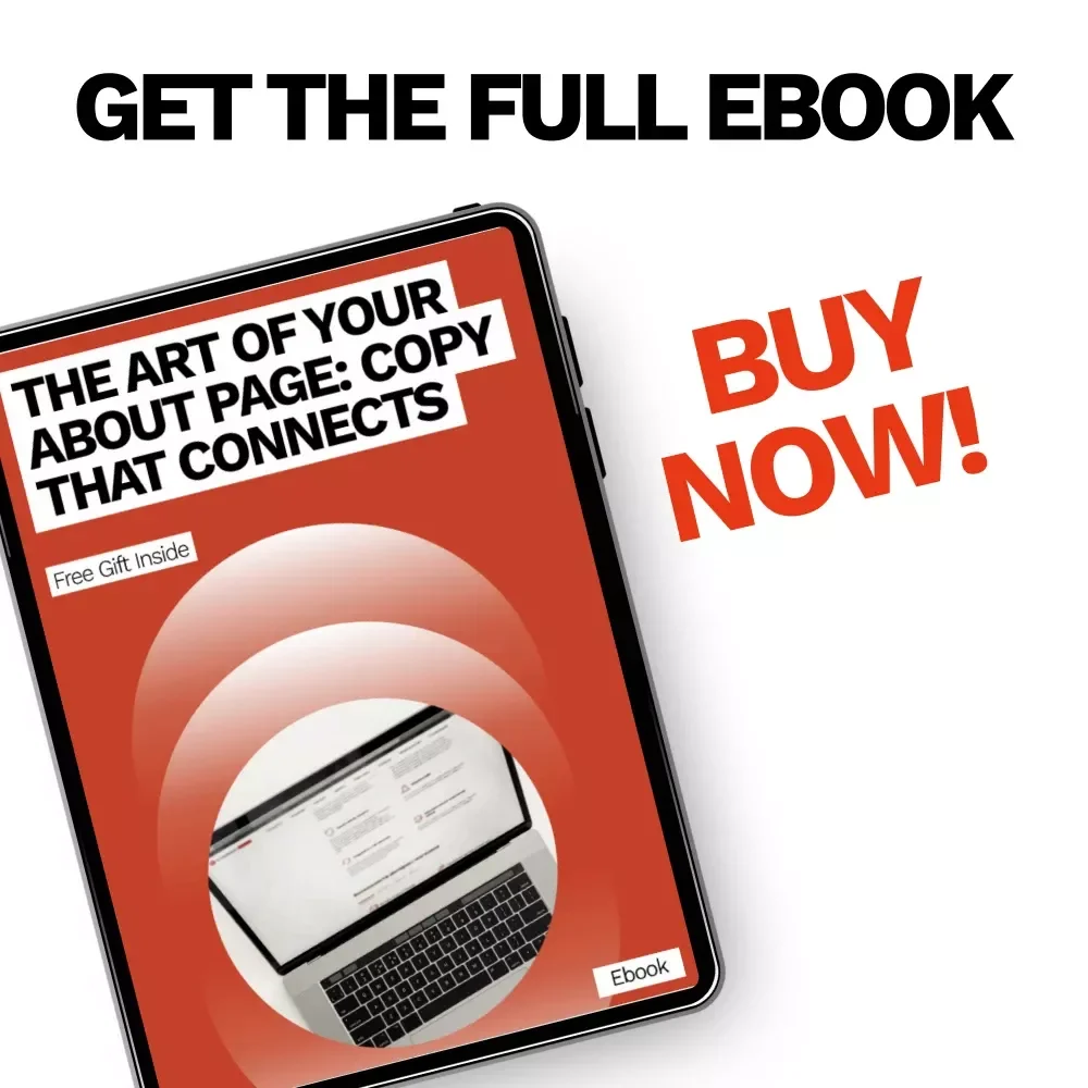 The Art of Your About Page: Copy That Connects | eBook Guide to Copywriting for Your About Page, Brand Storytelling & Voice Development