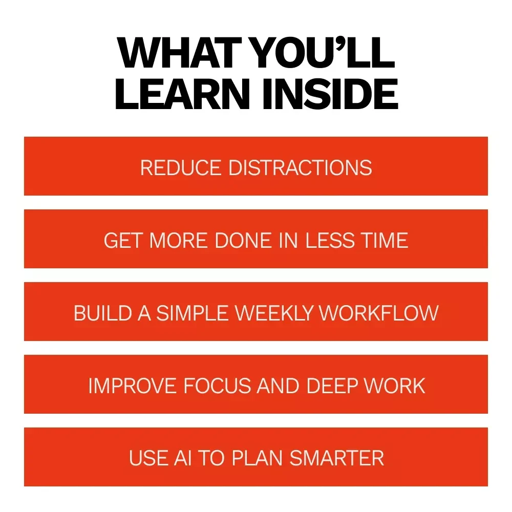 Task Batching for Productivity – Digital Guide to Focus, Time Blocking & Smarter Workflows | Printable eBook & Productivity Download