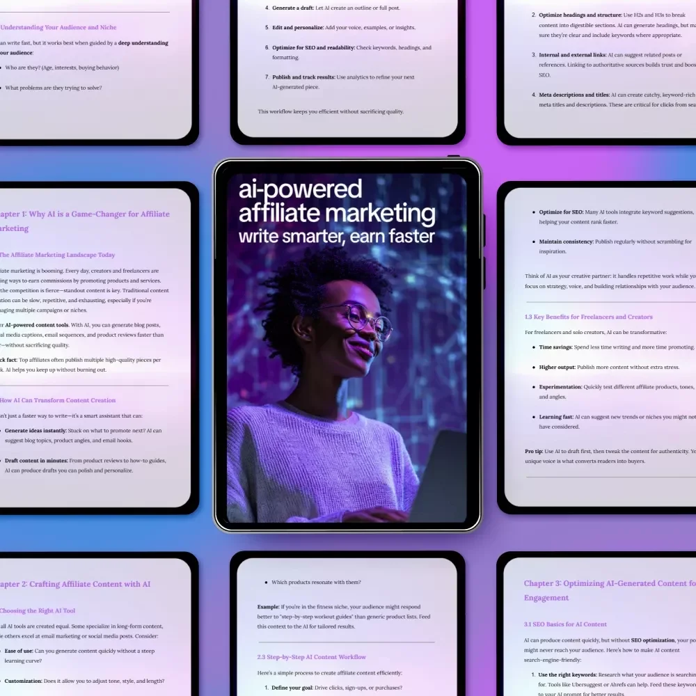 AI-Powered Affiliate Marketing: Write Smarter, Earn Faster – Practical Guide for Using ai to write affiliate marketing content, Smart Prompts, SEO & Passive Income Growth