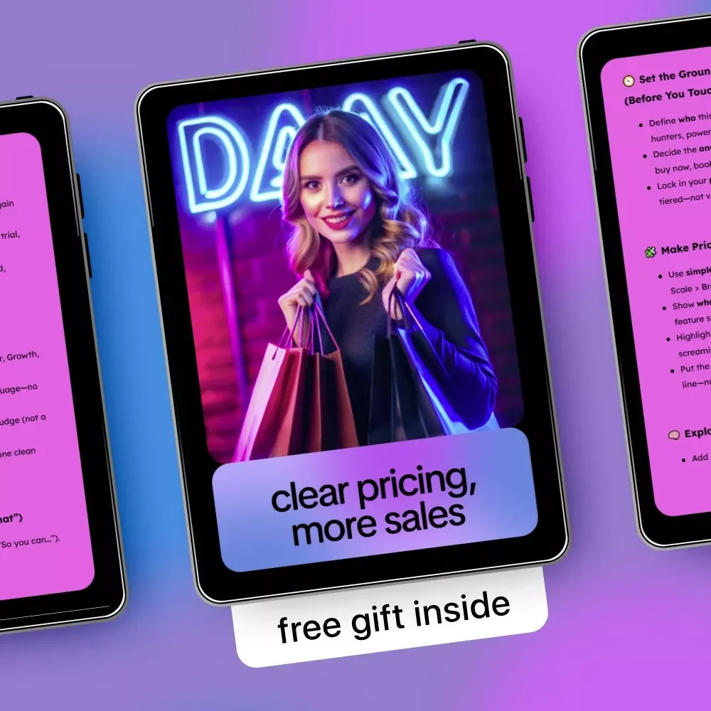 Clear Pricing, More Sales | AI Pricing Page Checklist for SaaS & Digital Products | Simple, High-Converting Pricing Pages