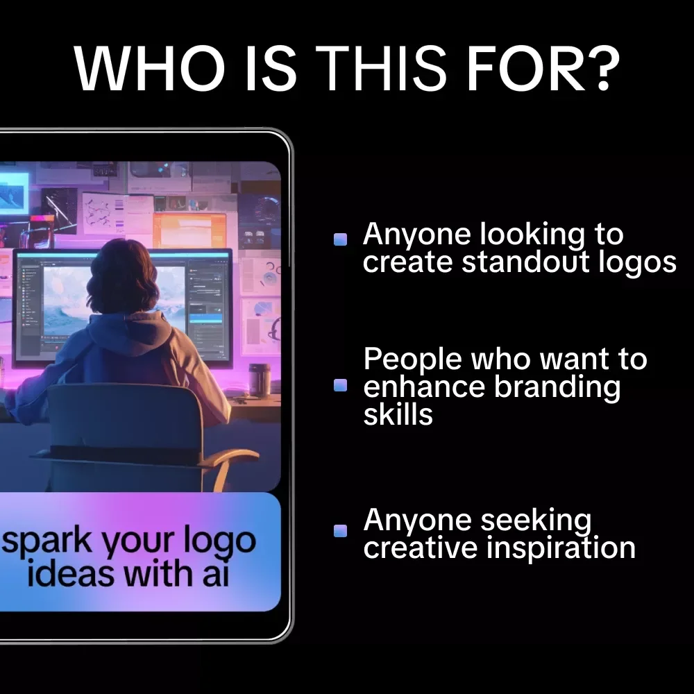 Spark Your Logo Ideas with AI: Digital Guide for Logo Design, AI Tools, Creative Branding eBook, AI Logo Checklist