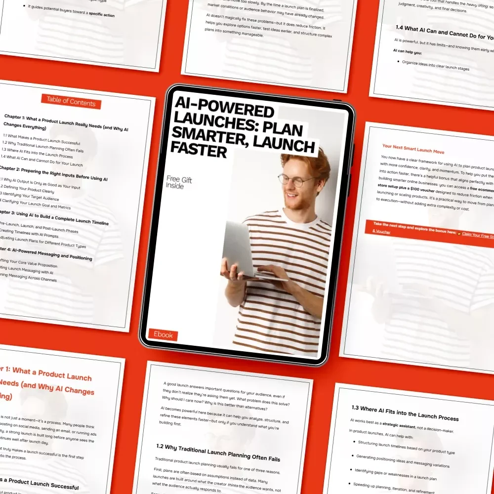 AI-Powered Launches: Plan Smarter, Launch Faster | Ebook Guide to AI for Creating Product Launch Plans, Digital Download for Entrepreneurs & Creators