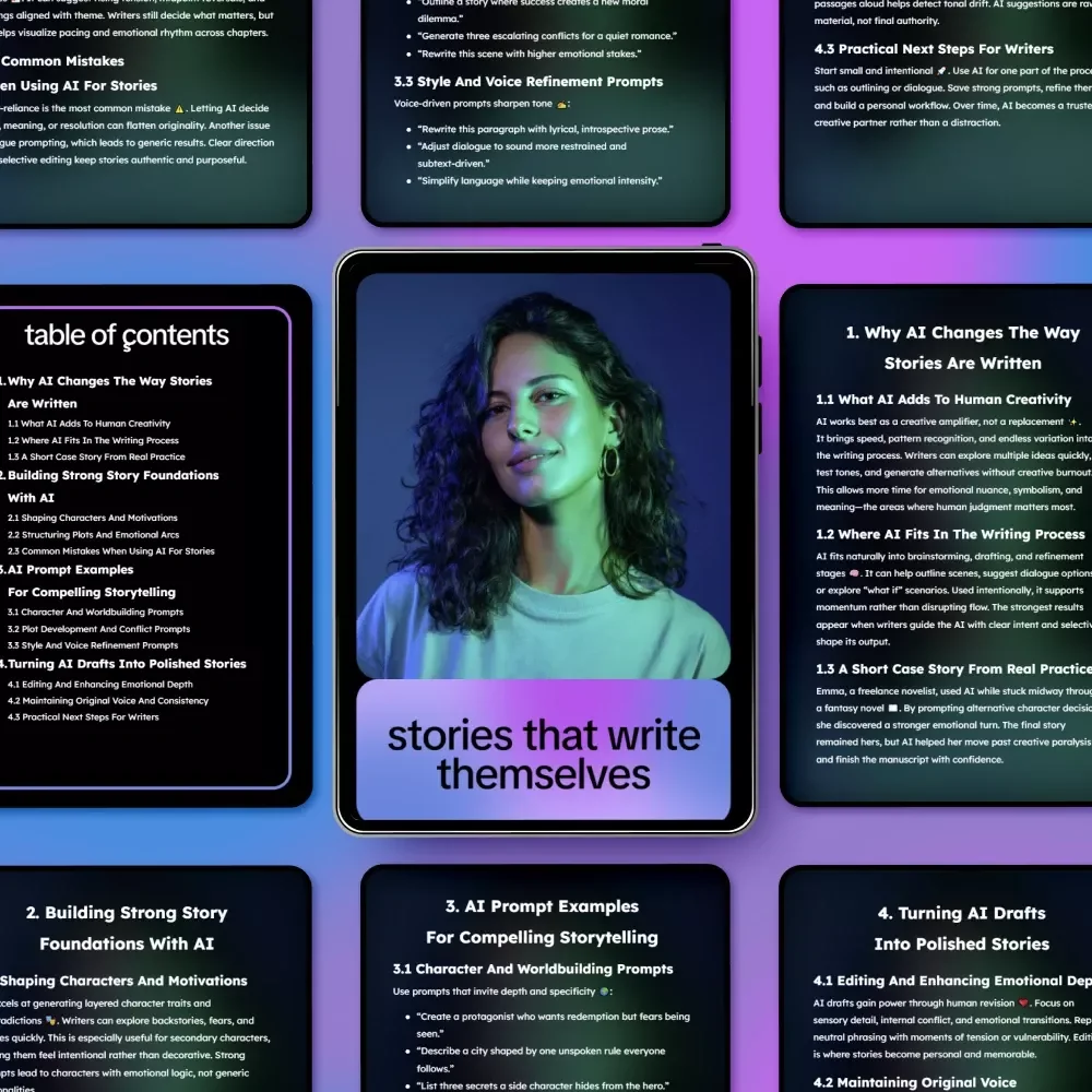 Stories That Write Themselves – A Practical Guide to AI for Writing Compelling Stories, Creative Fiction & Narrative Building
