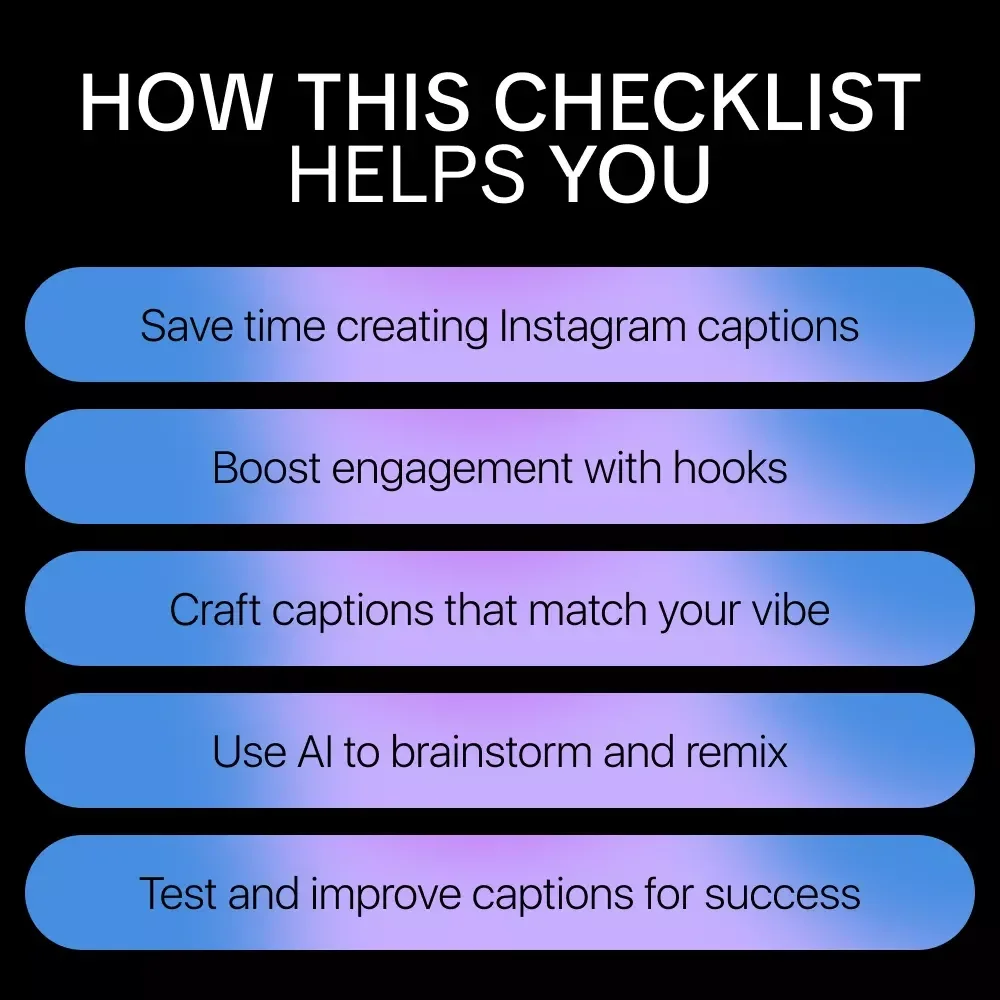 Caption Magic: AI for Instagram Captions Checklist – Boost Engagement Instantly