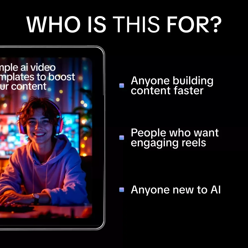Simple AI Video Templates to Boost Your Content | Ebook for Reels Creators Using Simple AI Video Templates for Reels
