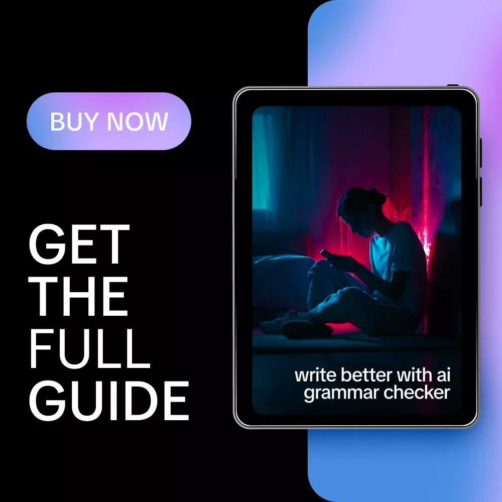 Write Better With AI Grammar Checker – AI Writing Guide, Grammar Checker eBook, Editing Prompts & Digital Download for Clear, Confident Writing