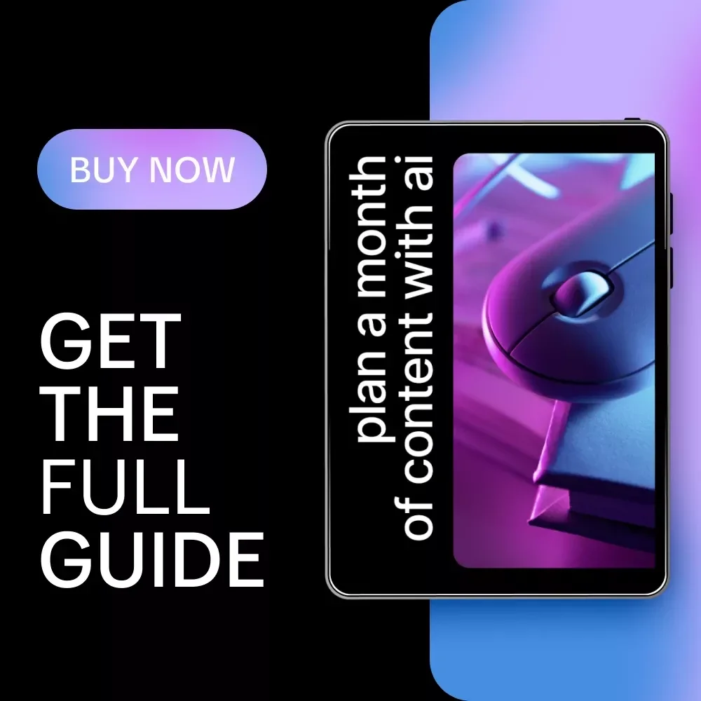 Plan a Month of Content With AI – Simple Guide on how to plan a month of content with ai for Creators, Coaches & Small Businesses