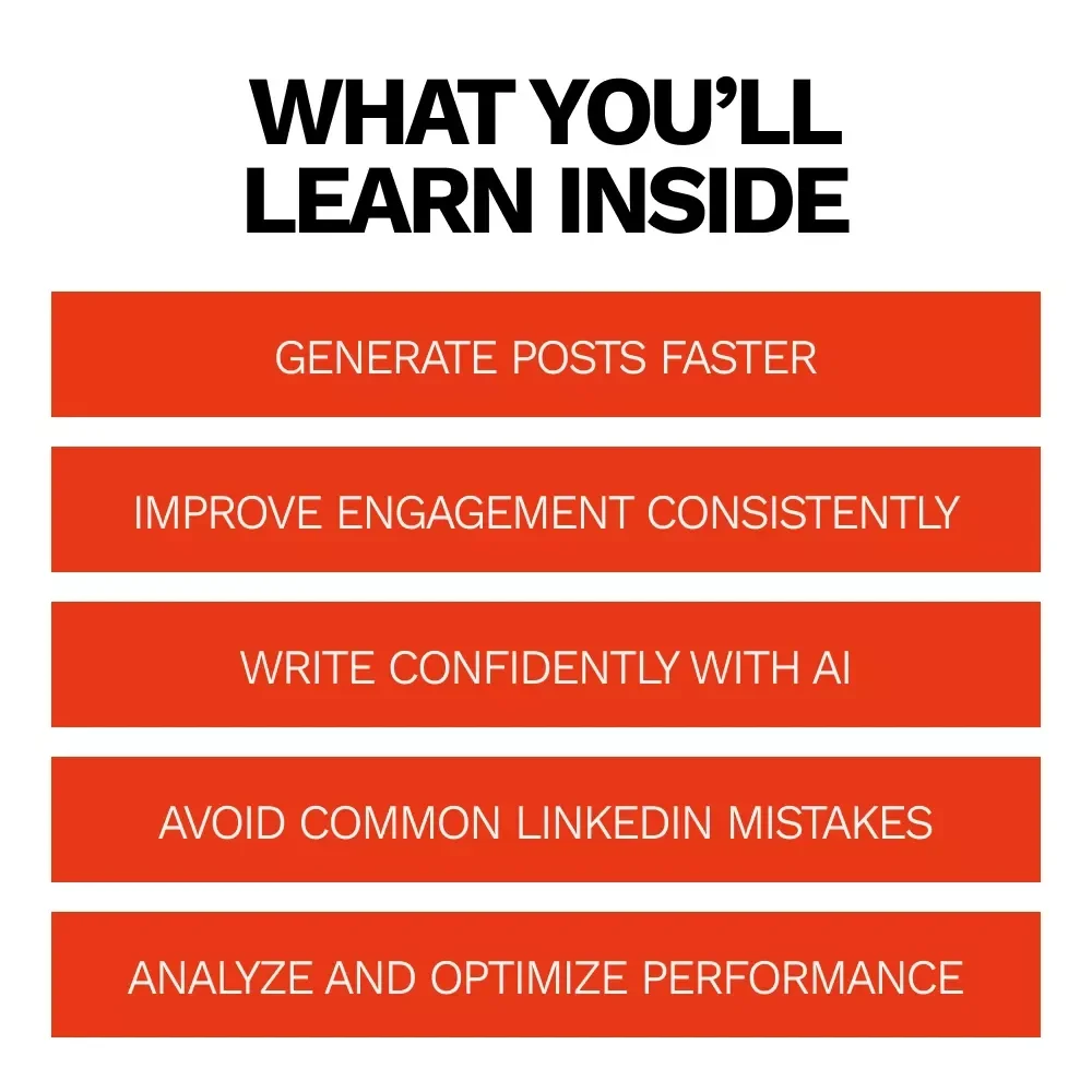Boost Your LinkedIn with AI Content | Practical Guide to ai for writing linkedin posts, Personal Branding, Professional Growth, Digital Download