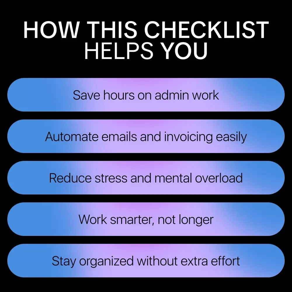 Ai To Automate Your Freelance Admin Tasks | Simple Checklist to Use ai to automate your freelance admin tasks, Save Time, Reduce Busywork & Run Your Freelance Business Smarter