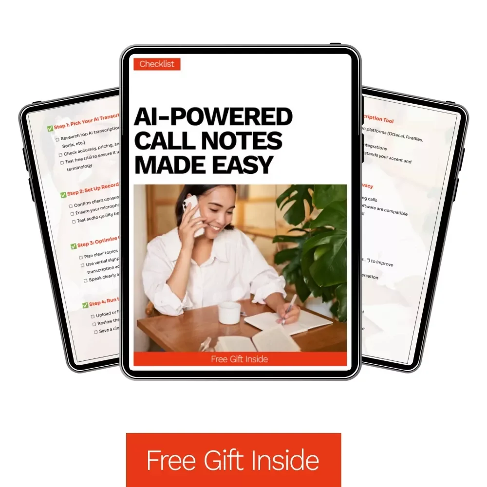 AI-Powered Call Notes Made Easy | Smart Checklist for ai for transcribing client calls, Client Call Transcription & Actionable Insights