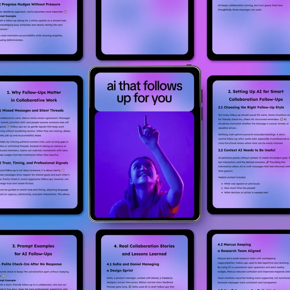 AI That Follows Up for You – Smart Collaboration Guide | ai for following up with collaborators | Digital Download