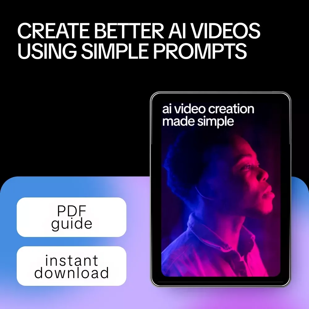 AI Video Creation Made Simple | AI Video Generators Explained Guide, Prompt Examples & Real-World Success eBook
