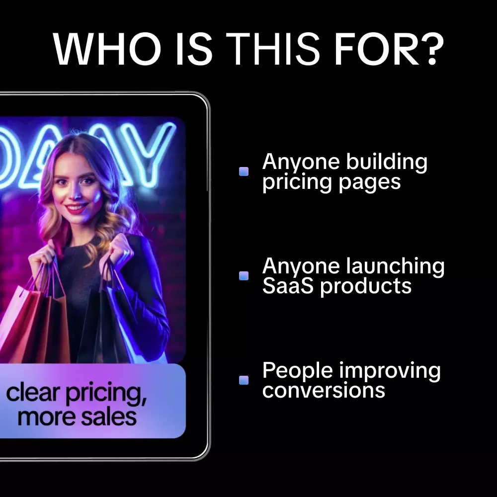 Clear Pricing, More Sales | AI Pricing Page Checklist for SaaS & Digital Products | Simple, High-Converting Pricing Pages