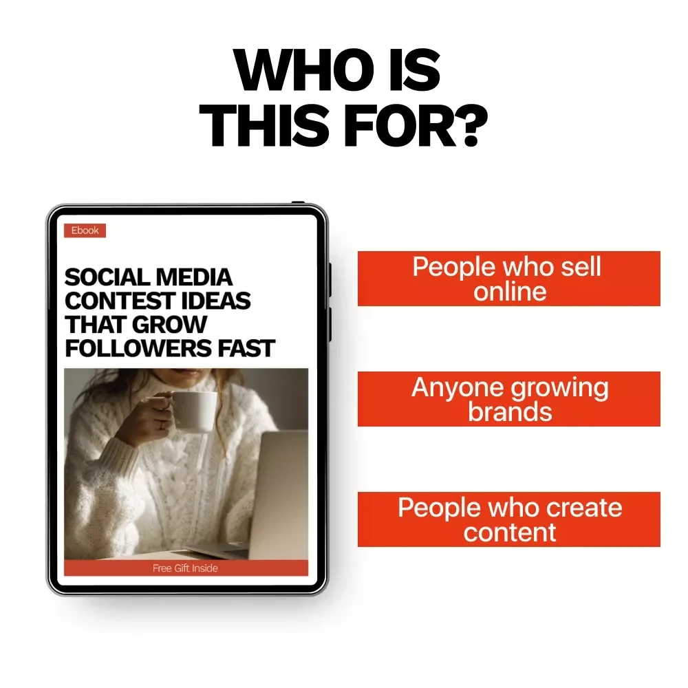 Social Media Contest Ideas That Grow Followers Fast | eBook for Creators & Brands | Proven social media contest ideas to grow followers