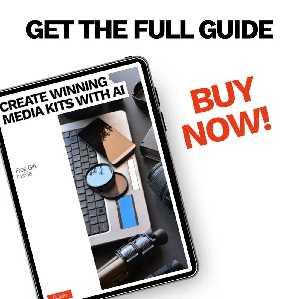 Create Winning Media Kits with AI | Digital Guide for ai for creating a media kit | Smart PR, Influencer & Freelancer Media Kit Blueprint