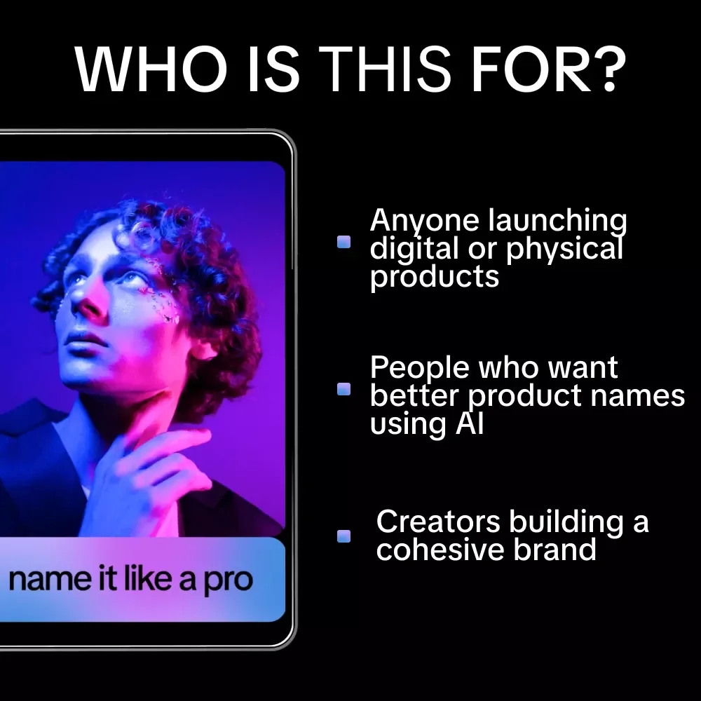 Name It Like a Pro | AI for Generating Product Names Guide, Brand Naming Workbook, Digital Download for Creators & Shop Owners
