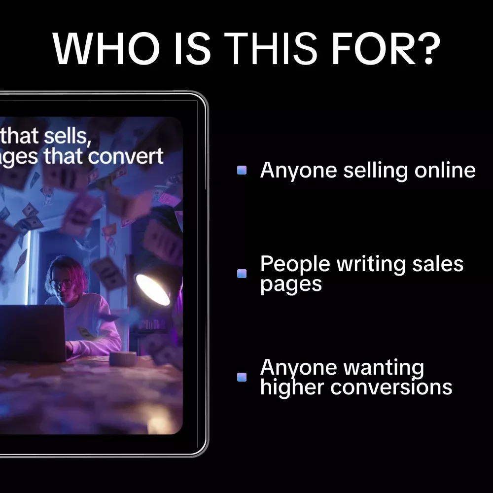 AI That Sells, Pages That Convert | Ebook Guide on ai to write a high converting sales page for Online Business & Digital Products