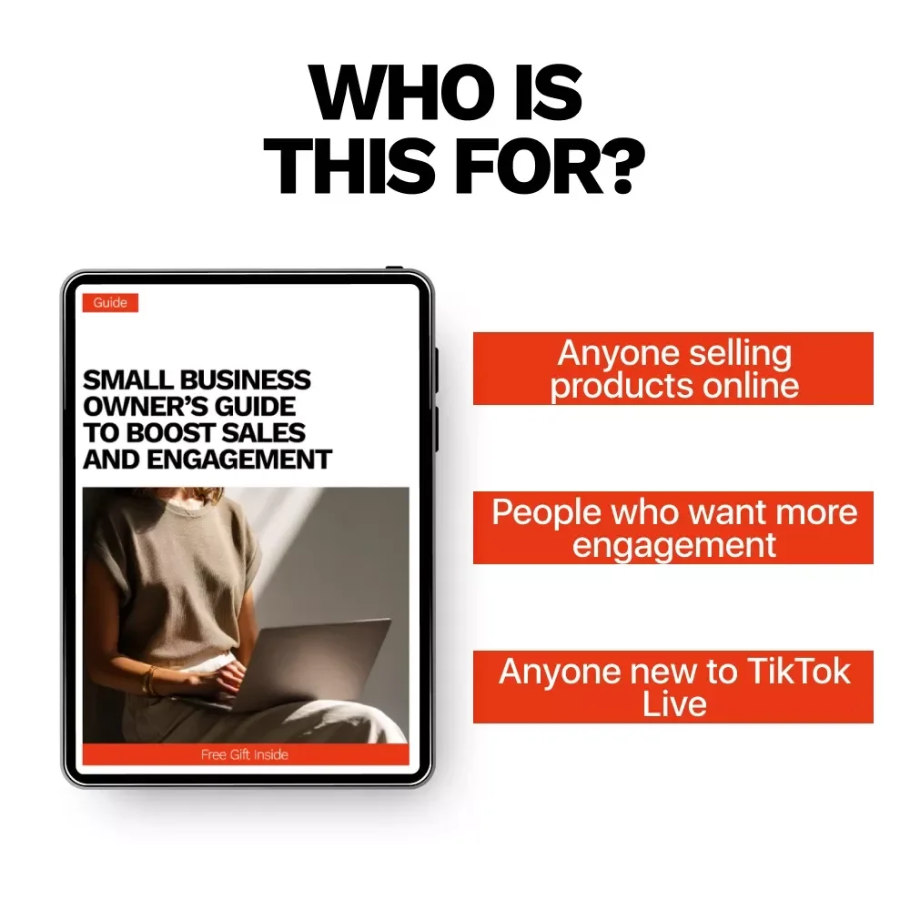 Small Business Owner’s Guide to Boost Sales and Engagement | TikTok Live Strategy Guide for tiktok live for small business
