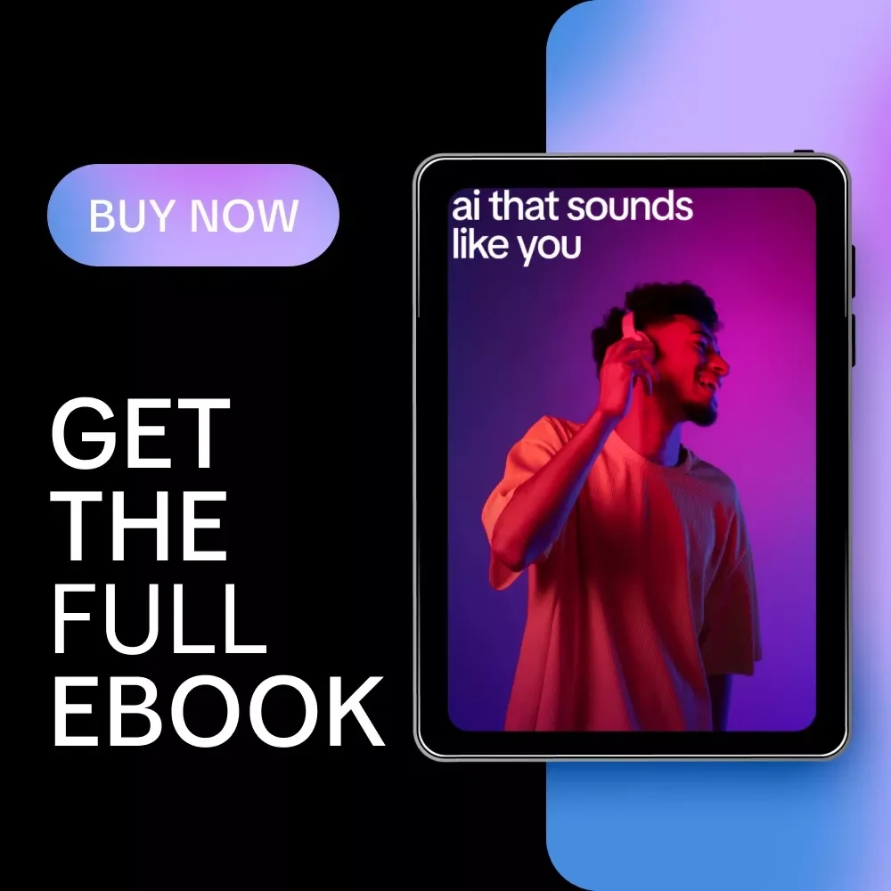 AI That Sounds Like You – Voice & Tone Writing Guide, AI Voice Matching eBook, Prompt Examples, Personal Brand Writing Toolkit
