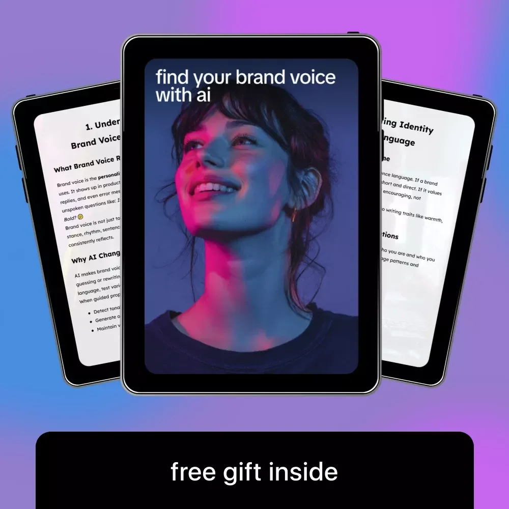Find Your Brand Voice With AI – Digital Guide for Creators, Founders & Marketers Using ai to find your brand voice
