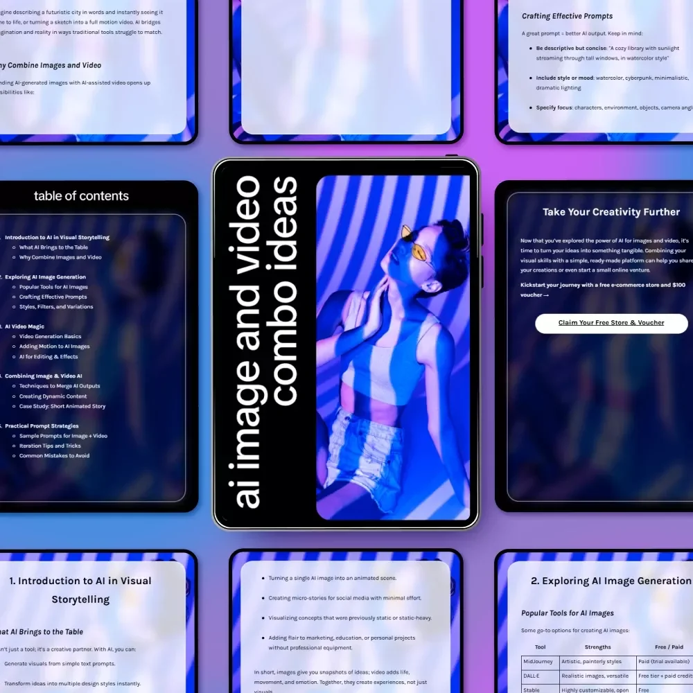 AI Image and Video Combo Ideas – Ultimate Ebook for Creators Using AI Image & AI Video Combo Ideas for Visual Storytelling