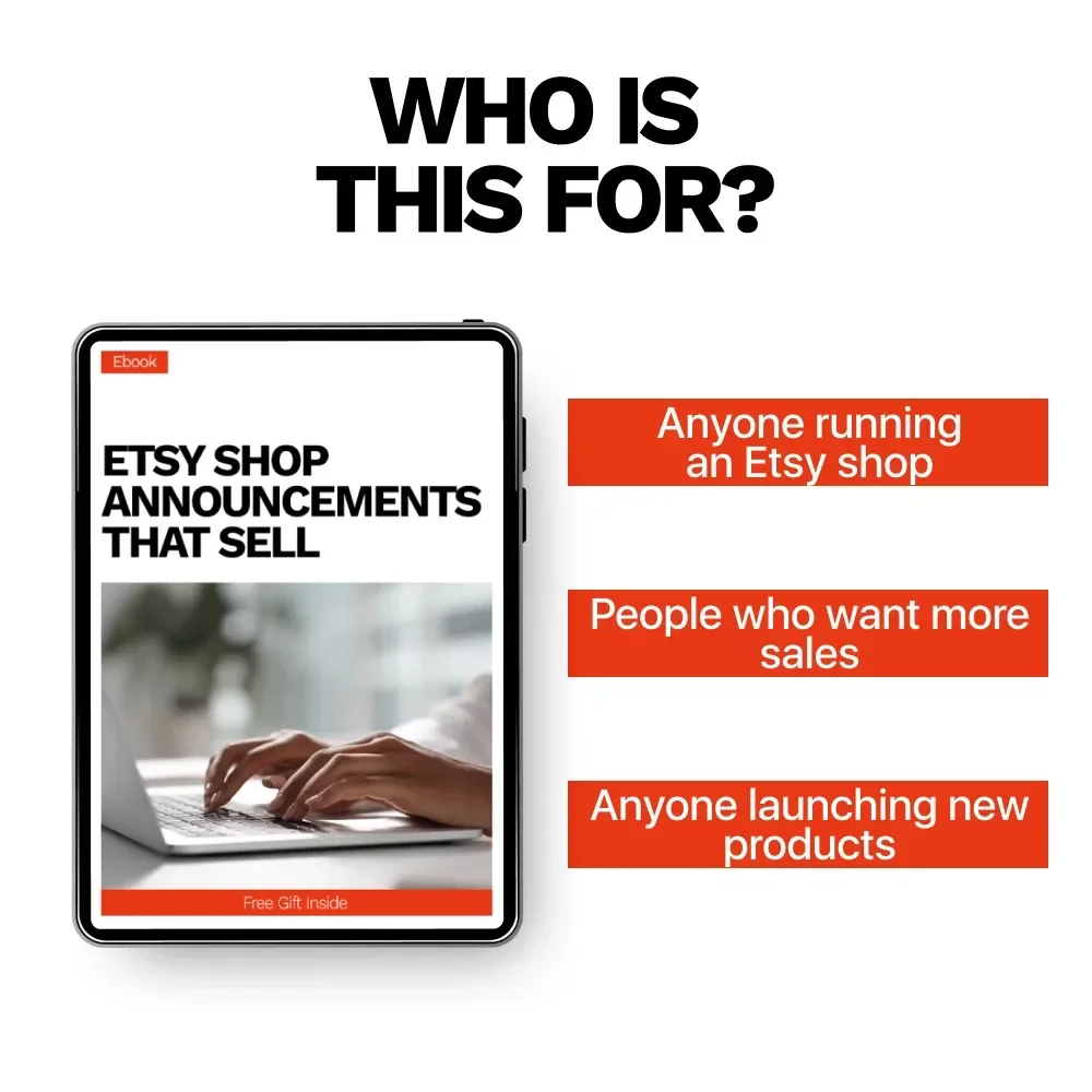 Etsy Shop Announcements That Sell – Practical eBook with Proven Strategies and etsy shop announcement examples for More Clicks, Trust, and Sales