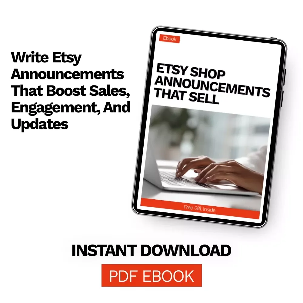 Etsy Shop Announcements That Sell – Practical eBook with Proven Strategies and etsy shop announcement examples for More Clicks, Trust, and Sales
