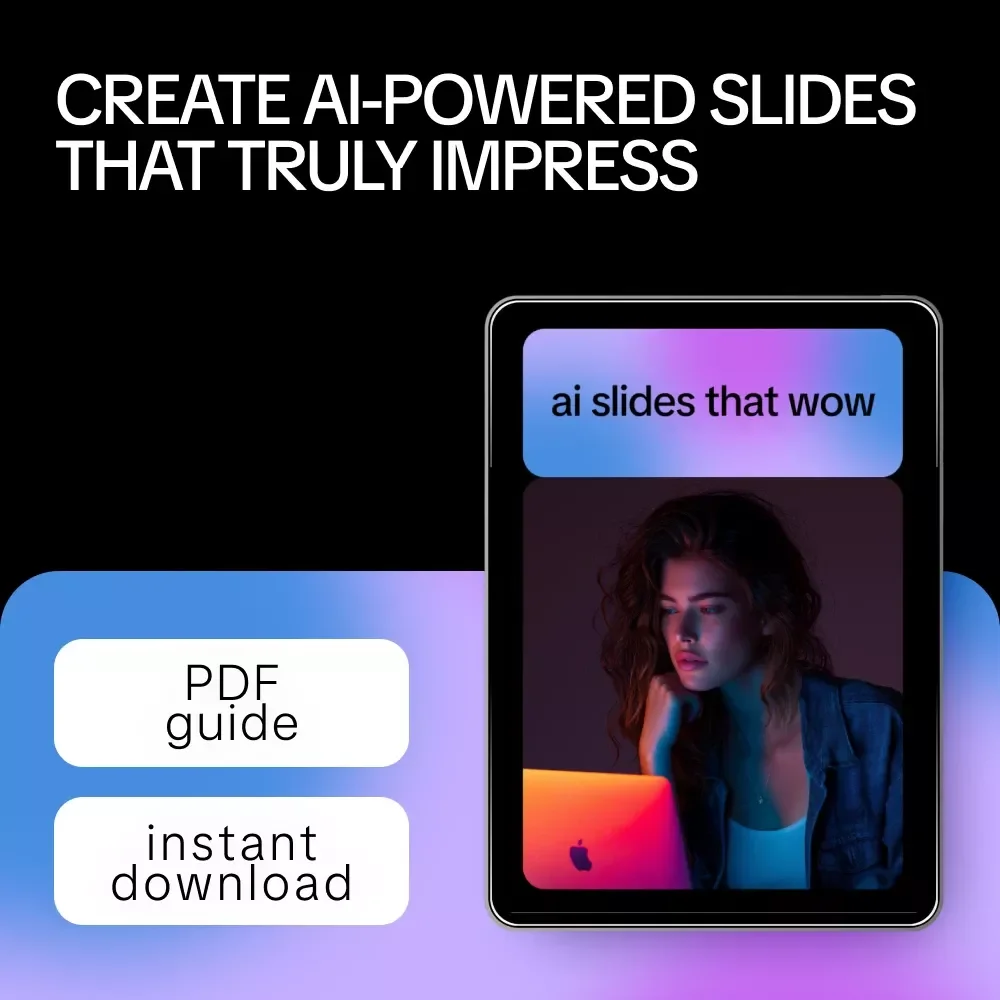 AI Slides That Wow: Ultimate Guide, eBook & Checklist for AI Presentation Makers, Prompts, Real-Life Use Cases, Mistakes to Avoid & Pro Tips
