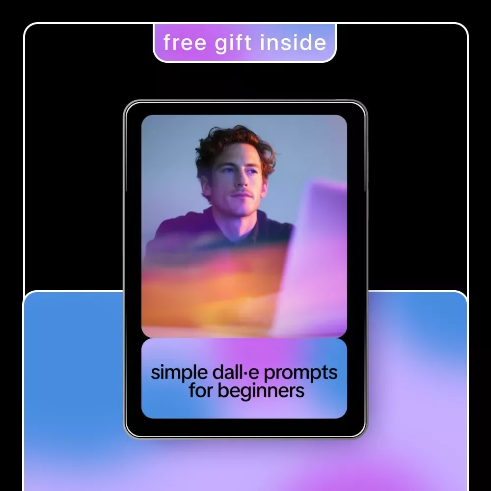 Simple DALL·E Prompts for Beginners: Easy AI Art Guide, Prompting Tips, Illustrations, and Digital Download for Creative Beginners