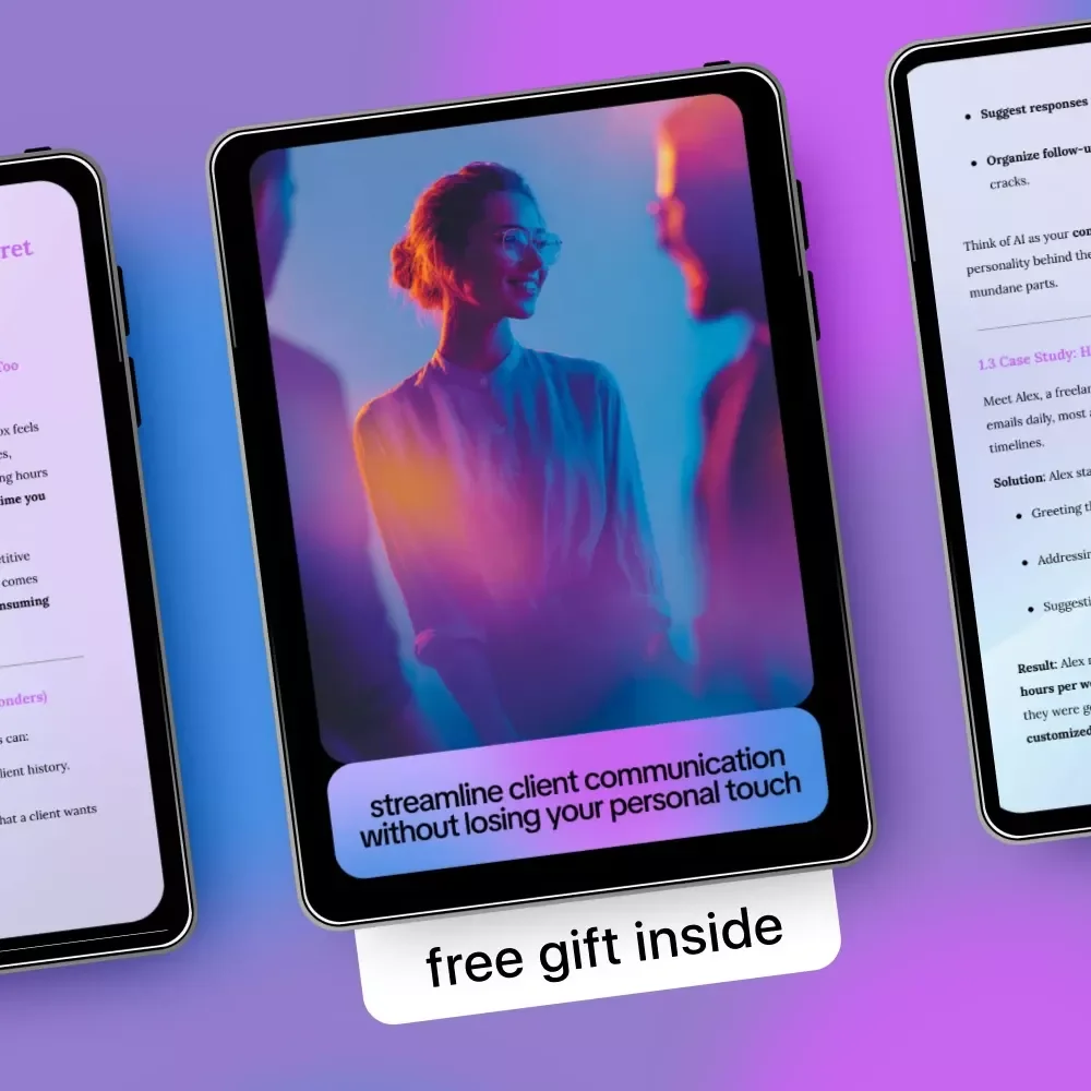 Streamline Client Communication Without Losing Your Personal Touch | AI to Handle Client Communication Efficiently | Freelance Workflow Guide | Digital Download