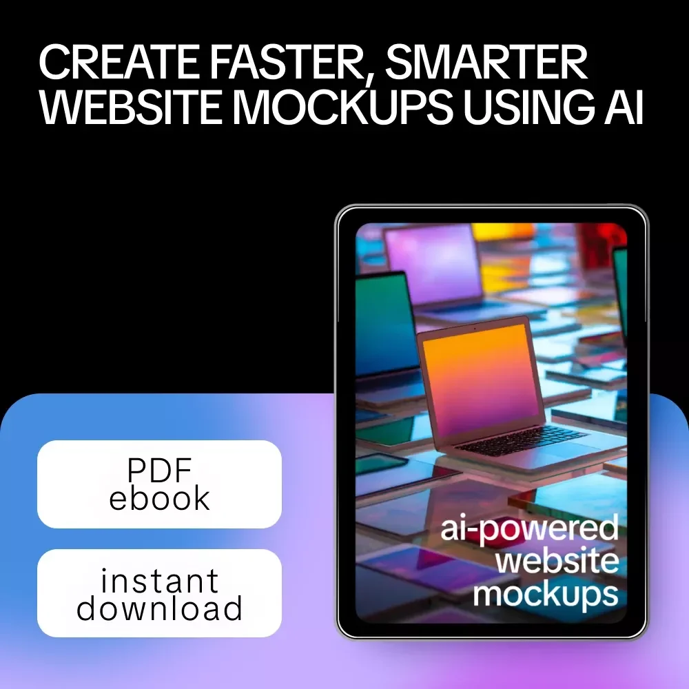 AI-Powered Website Mockups – AI Website Design Guide, UI UX Mockup eBook, Website Wireframe & Layout Generator for Designers & Entrepreneurs