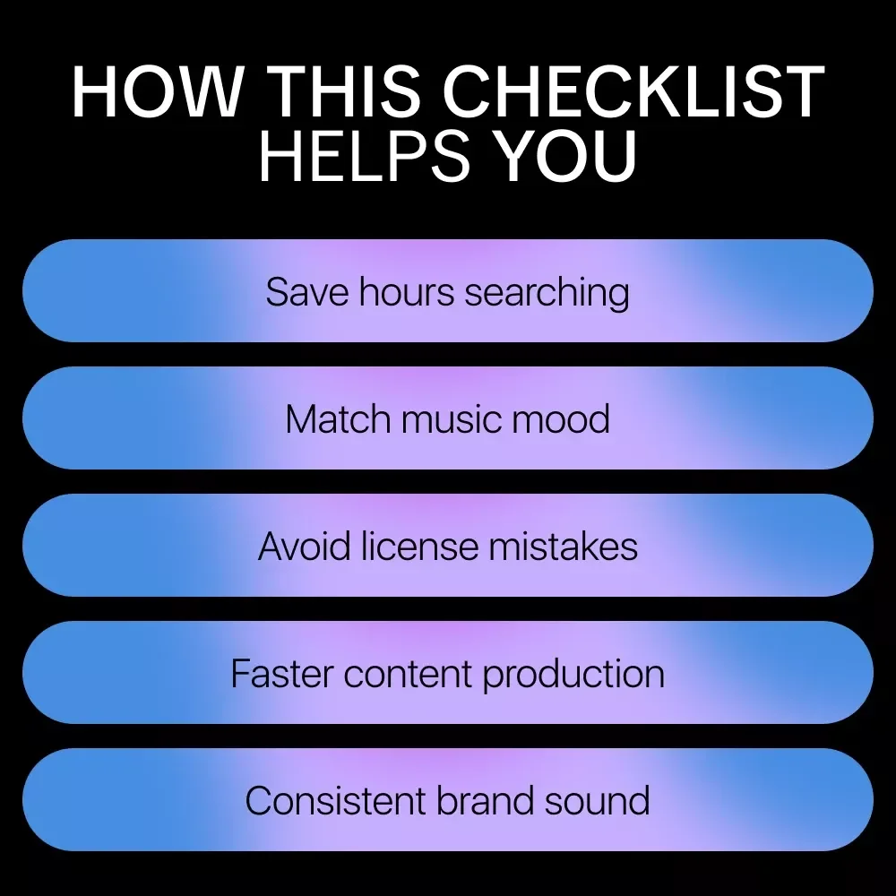Mood-Perfect Music, Fast – Checklist for Creators | AI for Finding Royalty Free Music with Mood