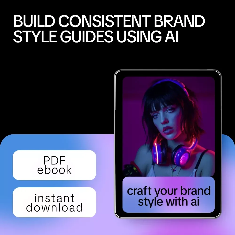 Craft Your Brand Style with AI | How to Build Style Guides with AI eBook for Creators, Coaches & Digital Brands