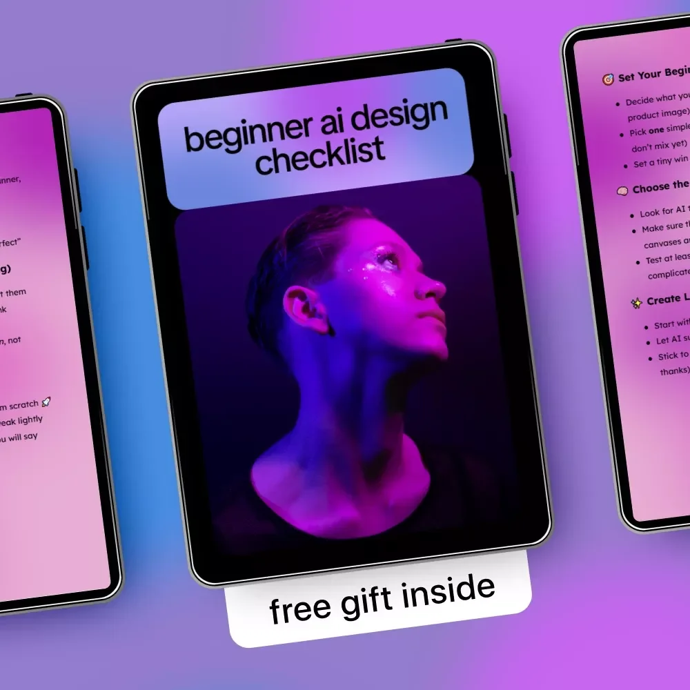 Beginner AI Design Checklist | Easy Visual Design Guide for Creators & Side Hustlers | best ai for graphic design beginners