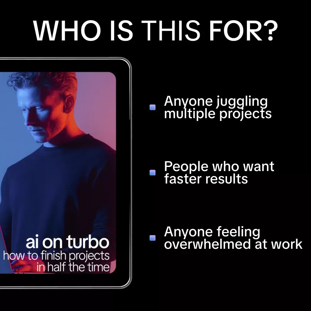 AI on Turbo: How to Finish Projects in Half the Time – Practical AI Guide for Creators, Freelancers & Entrepreneurs | Learn ai to complete projects in half the time
