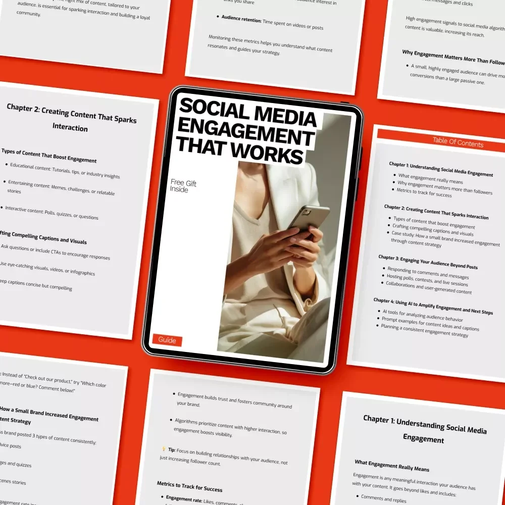 Social Media Engagement That Works – Digital Guide for Social Media Marketing, Content Strategy, Audience Growth & AI-Powered Engagement