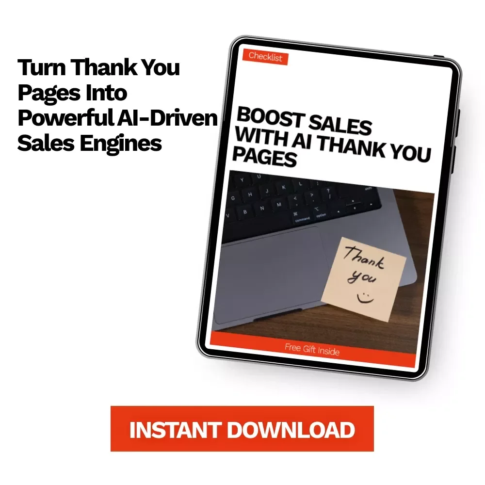 Boost Sales with AI Thank You Pages | Smart Checklist for ai for writing thank you page copy, Ecommerce Conversions & Post-Purchase Upsells