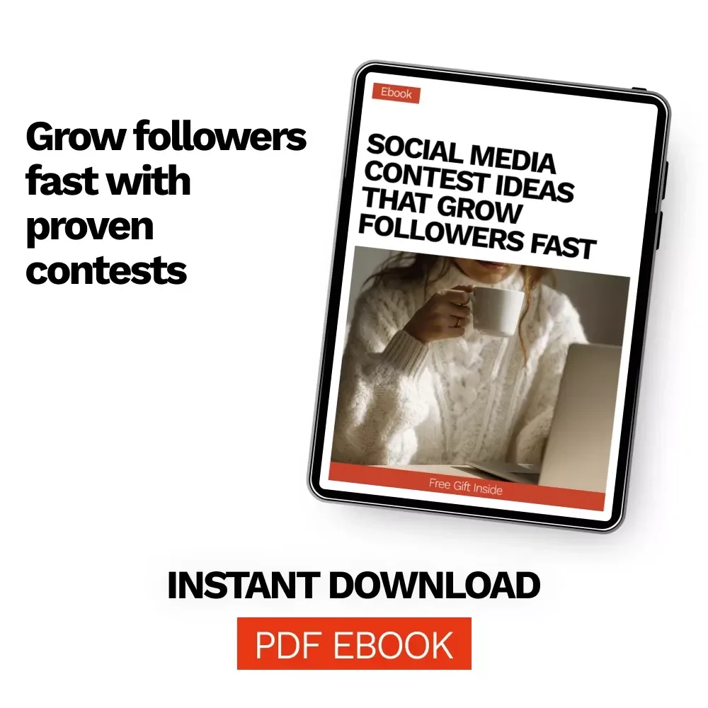 Social Media Contest Ideas That Grow Followers Fast | eBook for Creators & Brands | Proven social media contest ideas to grow followers