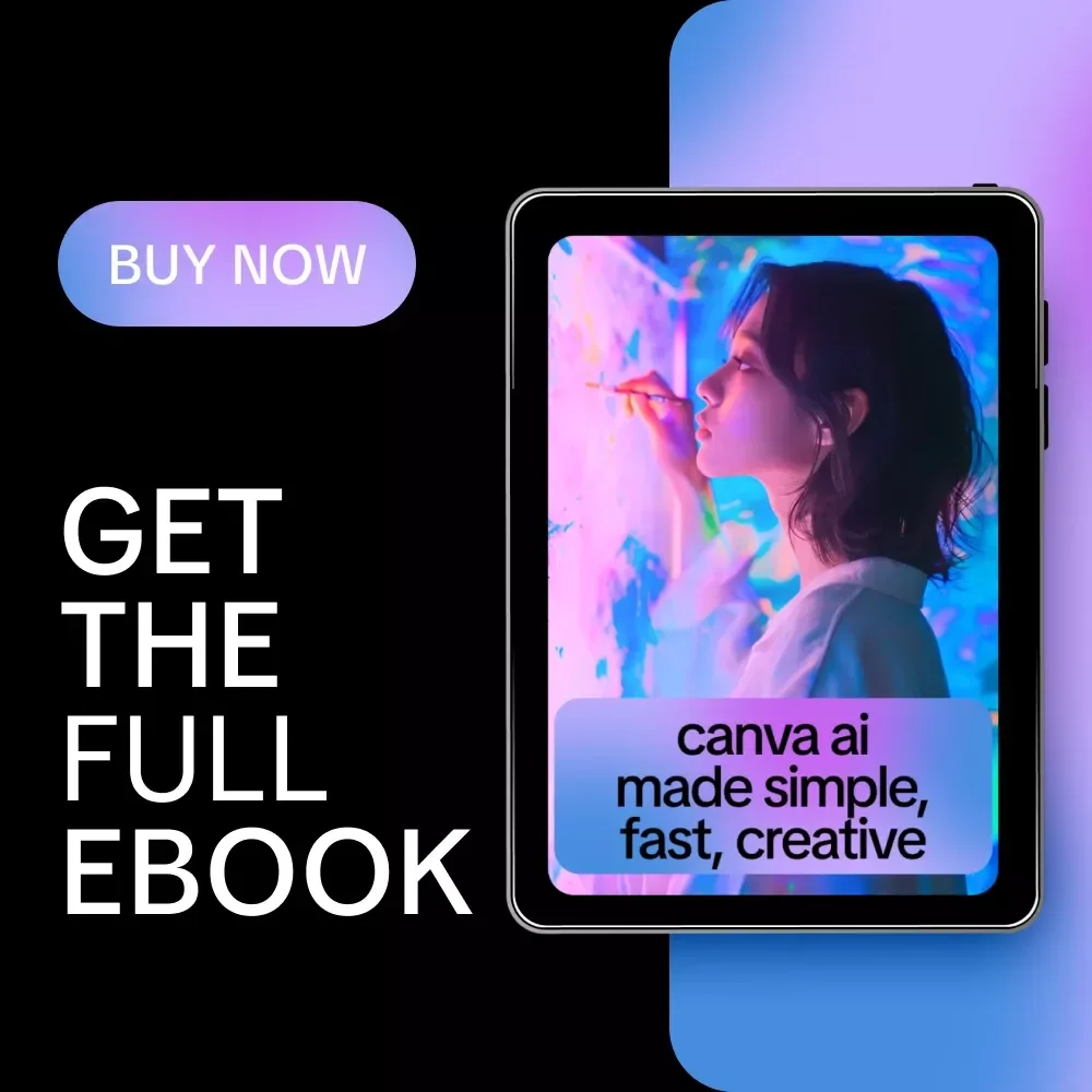 Canva AI Made Simple, Fast, Creative – Beginner Friendly Canva AI Guide, Magic Design, Magic Write, AI Prompts, Digital Download