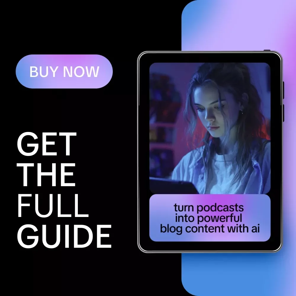Turn Podcasts Into Powerful Blog Content With AI – Step-By-Step Guide to Use ai to turn podcast into blog post, Repurpose Audio, Boost SEO & Grow Traffic