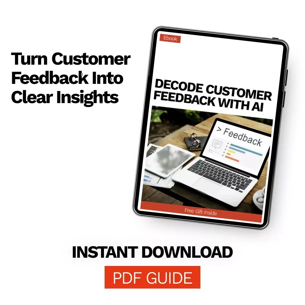 Decode Customer Feedback with AI | Practical Ebook Guide for ai for analyzing customer feedback, NLP Insights & Smarter Business Decisions