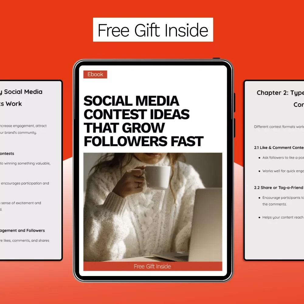 Social Media Contest Ideas That Grow Followers Fast | eBook for Creators & Brands | Proven social media contest ideas to grow followers
