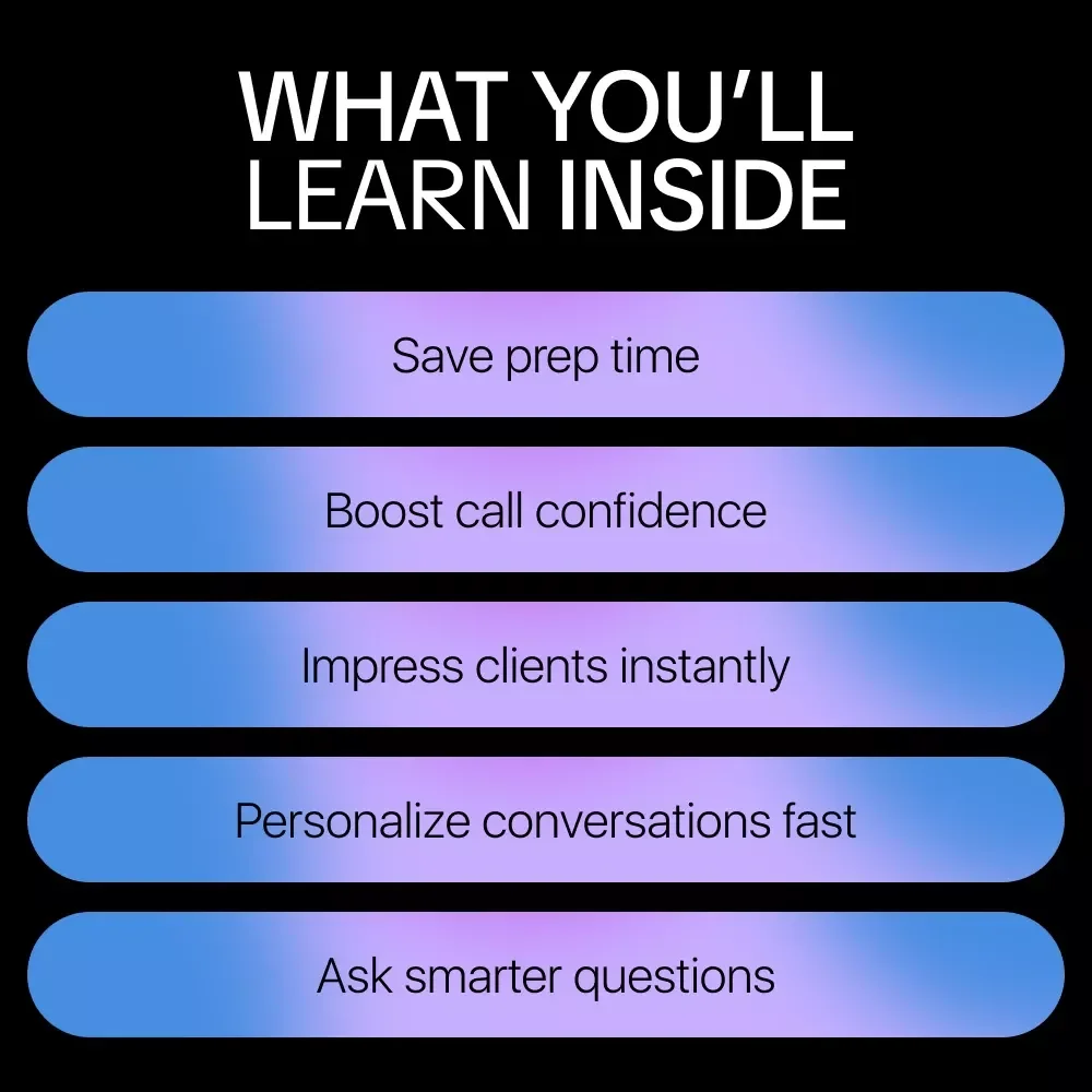 How To Research A Client Fast Before A Call With AI – Smart Pre-Call Research eBook for Freelancers, Consultants & Coaches