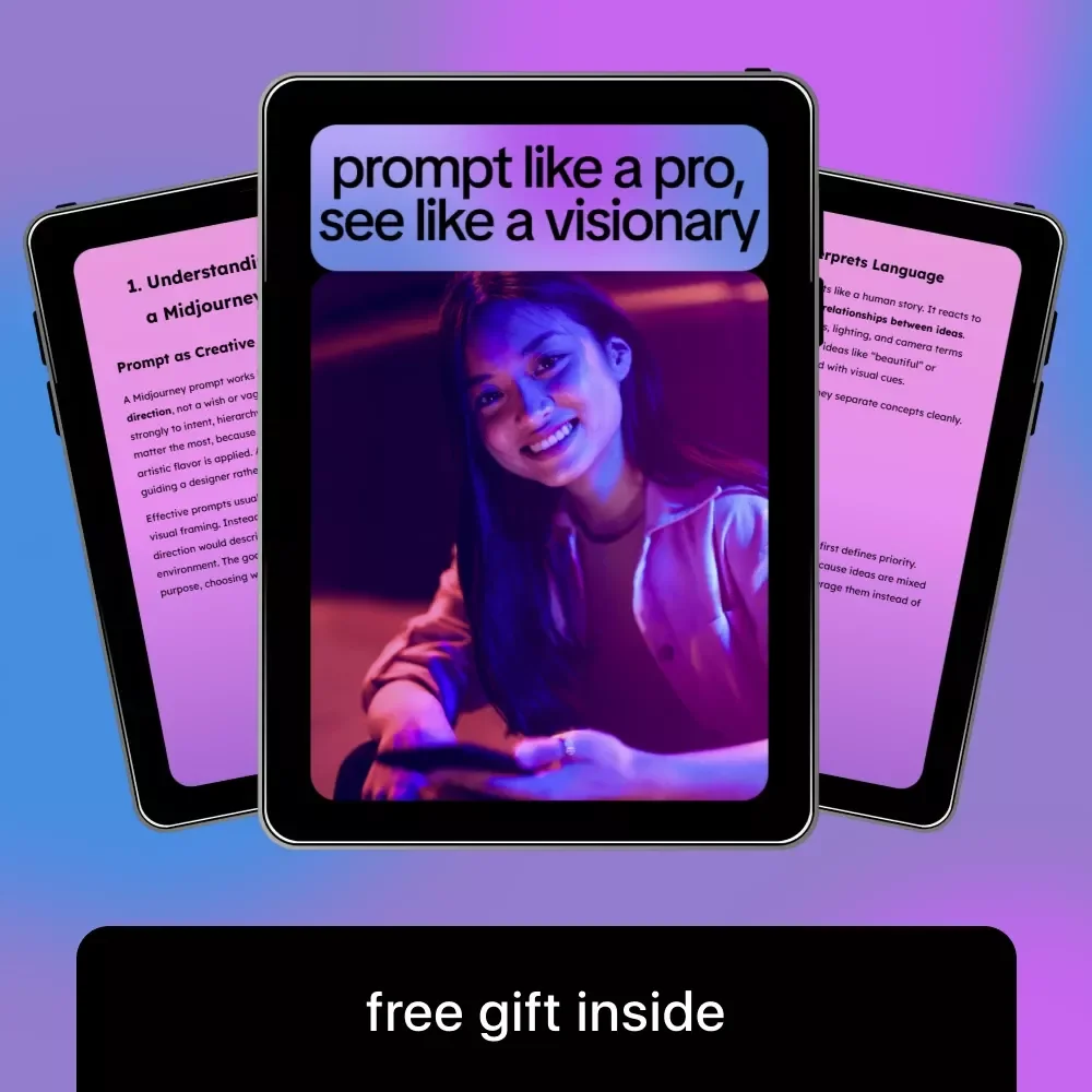 Prompt Like a Pro, See Like a Visionary – Midjourney Prompt Guide for Creators | Learn how to write a good midjourney prompt
